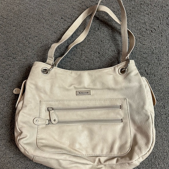 reflections Bags Reflections Beige Tan Shoulder Bag Purse Handbag 4